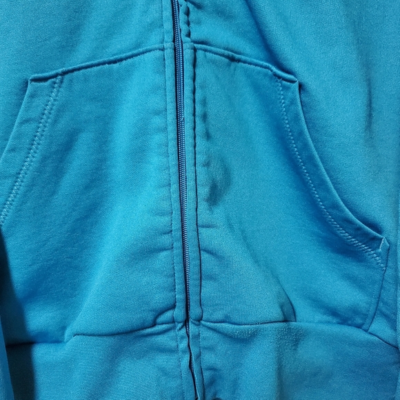 Redbat Men's Large Light Blue Hooded Zip-Up Jacket - Picture 8 of 15